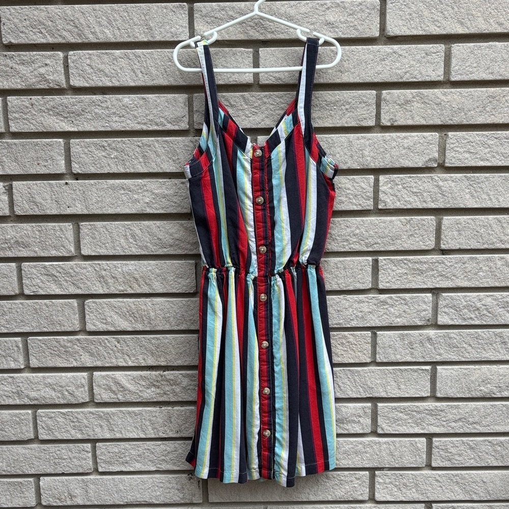 Abercrombie kids Striped Sleeveless Button-Down Dress Sz 11/12